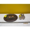 Image 1 : MOOSE HAIR TUFTING OVAL PICTURE & A VINTAGE TIN CAN CLOCK