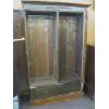 Image 2 : BEAUTIFUL CARVED FRONT DOUBLE MIRROR DOOR ANTIQUE WARDROBE W/STORAGE DRAWER