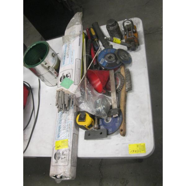 MISC. WELDING ROD, CUTTING DISCS, ETC.