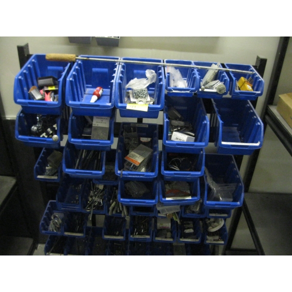 PRE STANDING BIN W/ASST. CONTENTS
