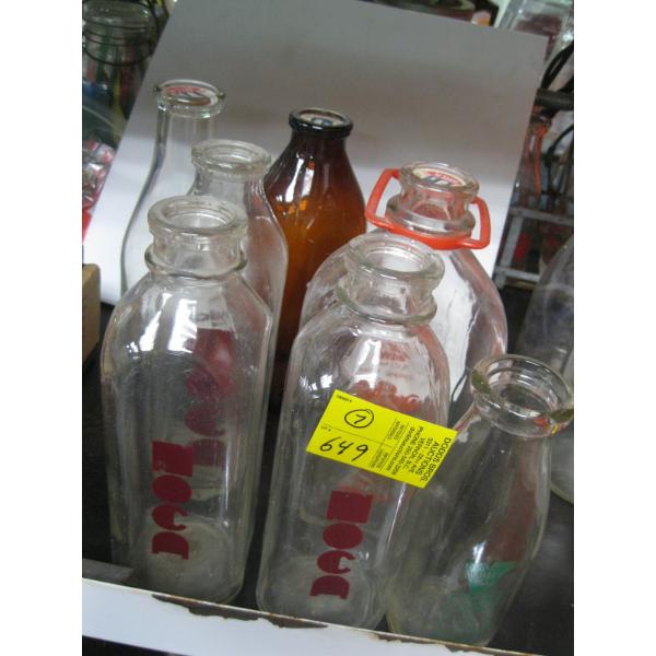6 ASST. MILK BOTTLES