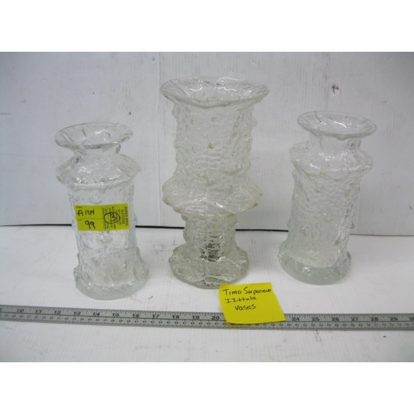 3 TIMO SARPANEVA IITTALA VASES