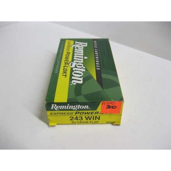 REMINGTON .243 WIN 80GR PLHP|1X20 CENTERFIRE CARTRIDGES