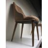 Image 2 : RED TINGE WOOD FRAMED DINING CHAIR