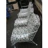 Image 1 : 4 WROUGHT IRON CHAIRS W/CUSHIONS