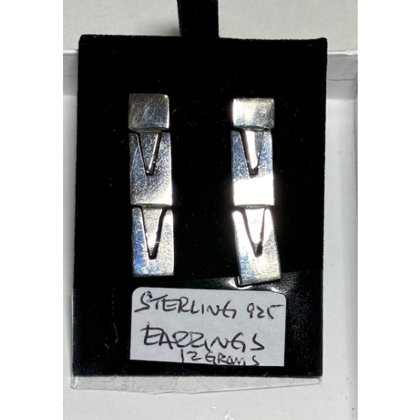 STERLING .925 SILVER EARRINGS, 12G