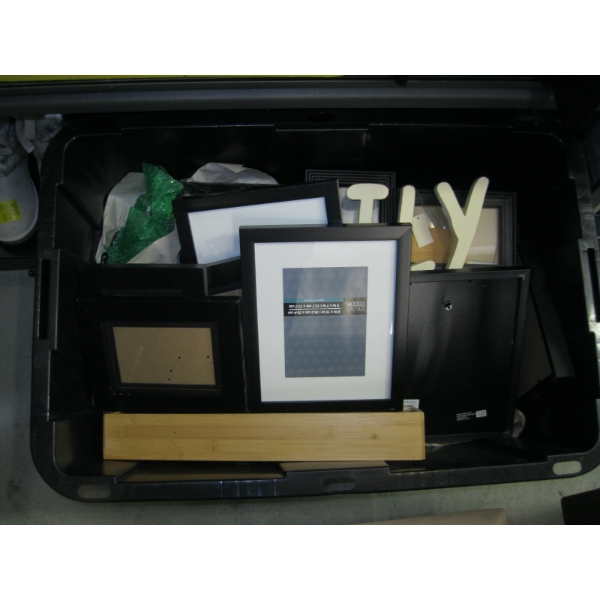 BIN OF ASST. PICTURE FRAMES