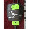 Image 2 : NAVAJO BOLO TIE W/WOOD & INLAID ROADRUNNER