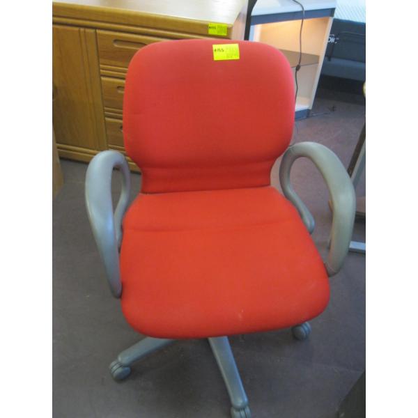 RED & GREY OFFICE CHAIR