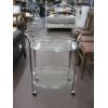 Image 1 : CHROME & GLASS TROLLEY