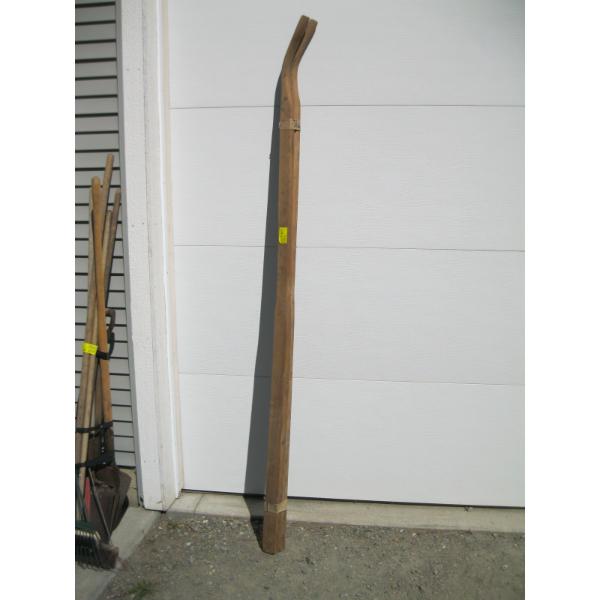 2 WOODEN HANDLES