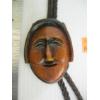 Image 2 : CARVED WOOD FACED BOLO TIE