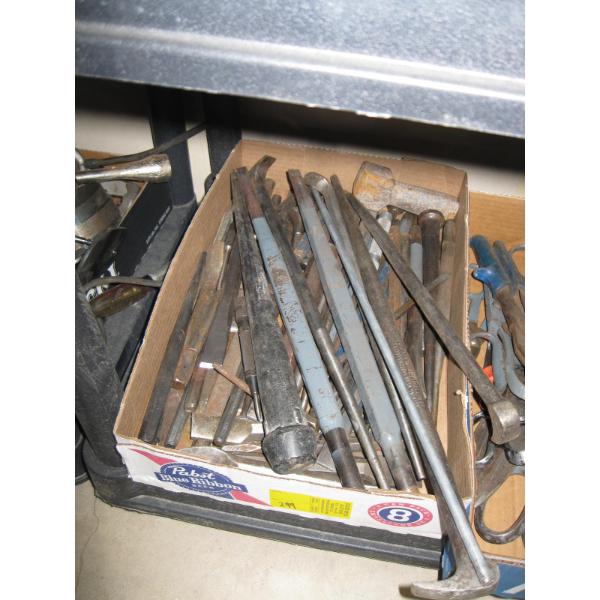 MISC. CHISELS, PRYBARS, ETC.