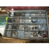 Image 5 : 6 DRAWER PARTS BIN W/CONTENTS & SM. WOODEN PARTS HOLDER W/CONTENTS