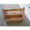 Image 1 : WOODEN MAGAZINE HOLDER