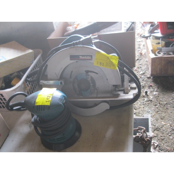 MAKITA PALM SANDER & CIRCULAR SAW