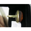 Image 5 : LADIES 14KT AMBER RING (STONE VERY WORN) - 3.5G - SZ 6 1/4