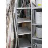 Image 1 : 4 TIER STAINLESS STEEL SHELF UNIT ON CASTORS