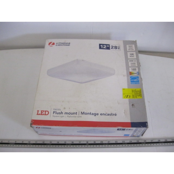 NEW 12" FLUSH MOUNT LED LIGHT FIXTURE