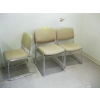 Image 1 : 10 YELLOWISH COLOR CHROME FRAME STACKING CHAIRS