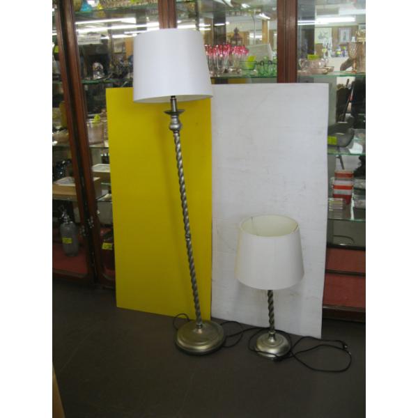 MATCHING FLOOR LAMP & TABLE LAMP