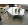 Image 2 : HEXAGON GREY COFFEE TABLE W/FOLD DOWN STORAGE