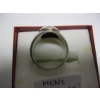 Image 4 : MENS STERLING .925 RING W/RED STONE, 8G, SZ 9