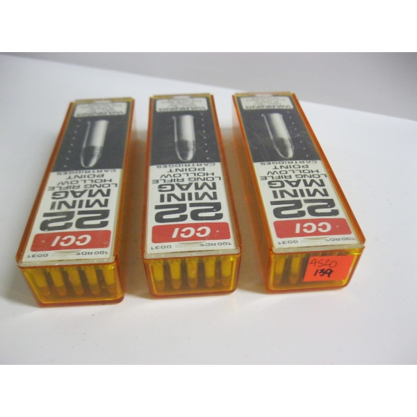 CCI 22 MINI MAG LONG RIFLE HOLLOW POINT|3X100 ROUND BOXES