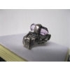 Image 2 : SILVER RING W/AMETHYST STONE, SZ 6 3/4