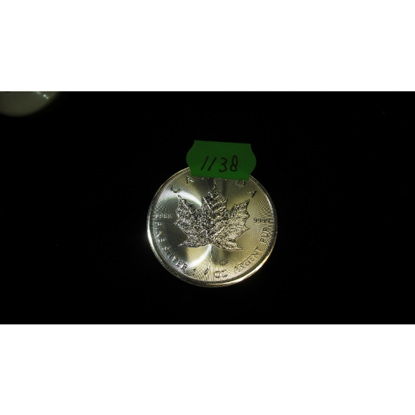 2022 CANADIAN 1OZ .999 SILVER MAPLE LEAF COIN (TAX EXEMPT)