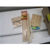 Image 4 : 2 FLATS OF WOODEN CRAFT STICKS, CRAFT SUPPLIES, ETC.