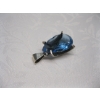 Image 3 : STERLING .925 SILVER PENDANT W/LG. BLUE STONE, 10G