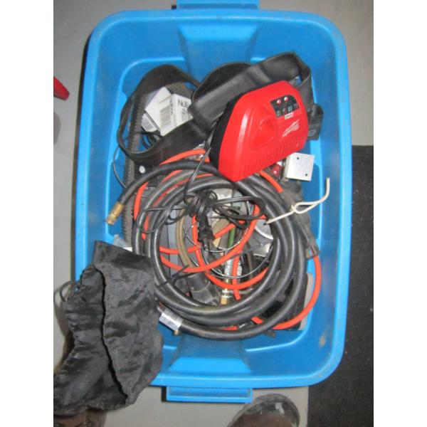 BIN OF MISC. HOSES, WIRES, ETC.