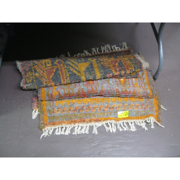 2 HANDMADE MOROCCAN TRIBAL BERBER RUGS