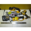 Image 1 : DEWALT CORDLESS TOOLS - ANGLE GRINDER, CIRCULAR SAW, DRILL W/CHARGER - NO BATTERY