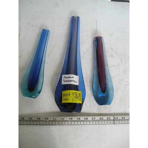 MURANO SAMAROSA 3 VASES