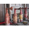 Image 2 : 3 OIL PUMPS W/TANKS & SIGNS ON CART