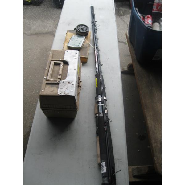 MISC. FISHING RODS, TACKLEBOXES, ETC.