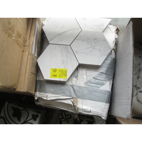 4+ BOXES OF DECORATIVE SHEET TILE