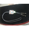 Image 1 : NAVAJO BOLO TIE W/CORAL & TURQUOISE STONES