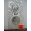 Image 2 : 2 - 1OZ .999 SILVER 2001 CDN MAPLE LEAF COINS (TAX EXEMPT)