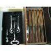 Image 1 : STEAK KNIFE SET & WINE BOTTLE OPENER