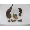 Image 2 : WOODEN CARVED ANIMALS, CERAMIC DUCKS, ETC.