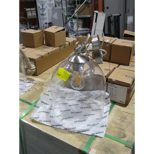 GLASS HANGING LIGHT FIXTURE