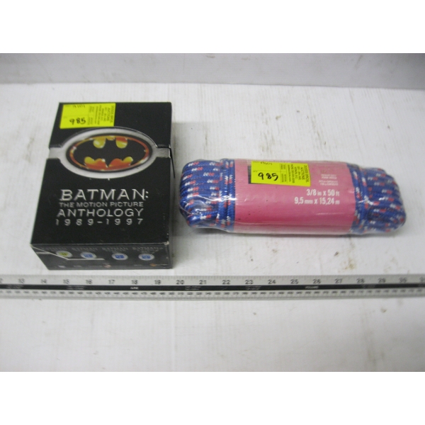 NEW DIAMOND BRAID ROPE & BATMAN  DVD SET