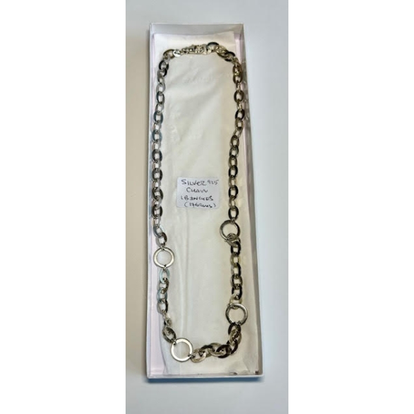 SILVER .925 CHAIN, 18"
