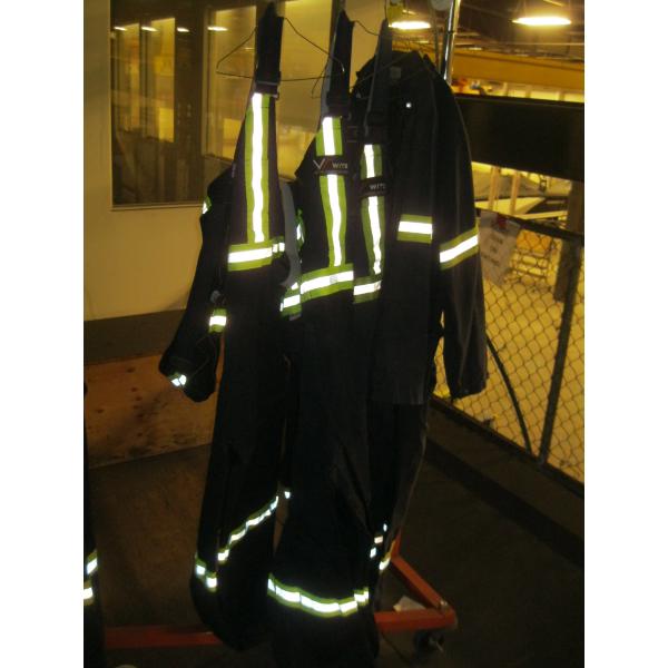 2 PAIRS OF COVERALLS & 3 PAIRS OF OVERALLS - 2 ARE NEW
