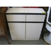 Image 1 : 2 DRAWER CABINET W/LAUNDRY HAMPER & CABINET SHELF