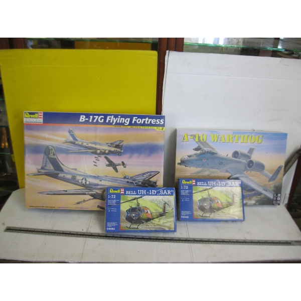 4 MODEL AIRPLANE/HELICOPTER MODELS