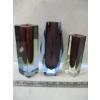 Image 2 : 3 MURANO SOMMERSO VASES